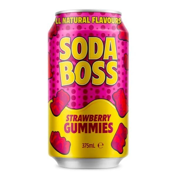 Soda Boss 375ml Cans Strawberry Gummies