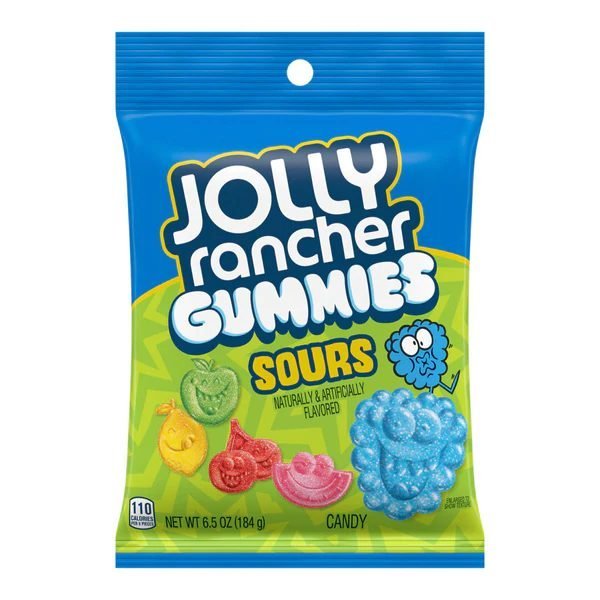 Jolly Rancher Sour Gummies Hang Bag 6.5oz(184g)