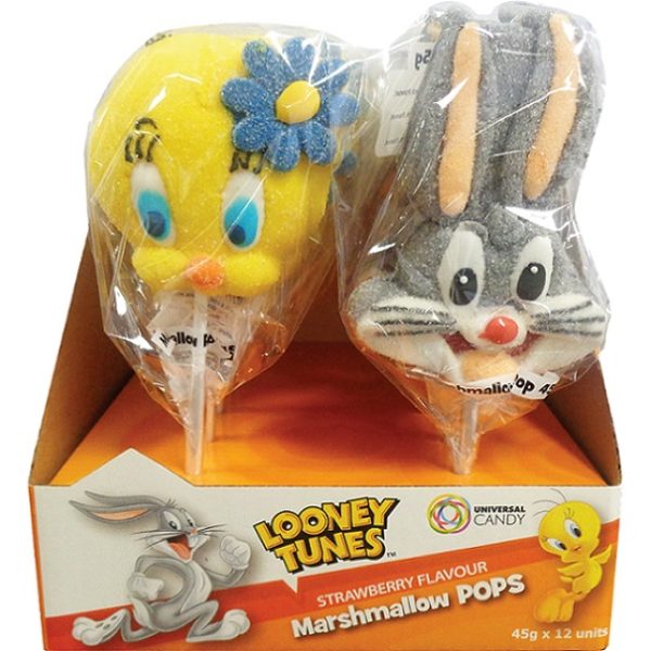 Marshmallow Pops Looney Tunes 45g