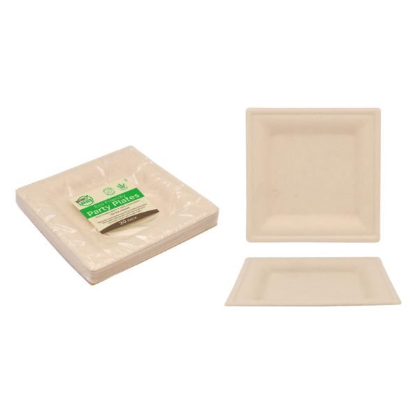 ECO Biodegradable Square Plate 16CM x 16CM (6