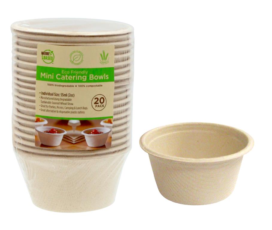 ECO Biodegradable Catering Mini Bowls-55ML-20PK