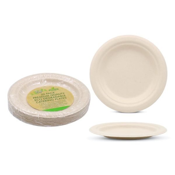 ECO Degradable Series Catering Plates - Round 6