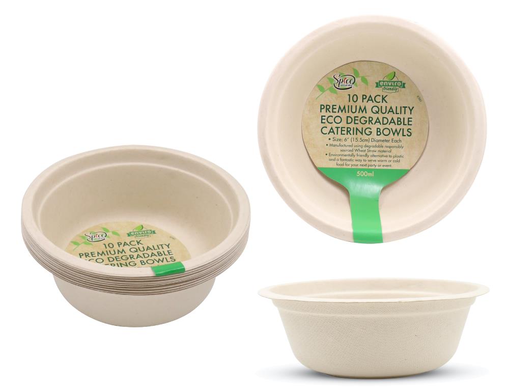 ECO Biodegradable Catering Plates - Bowl - Medium-10PK