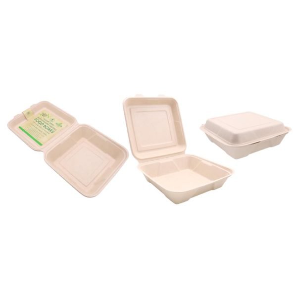 4PK ECO Biodegradable Sugarcane Good Box-1200ML
