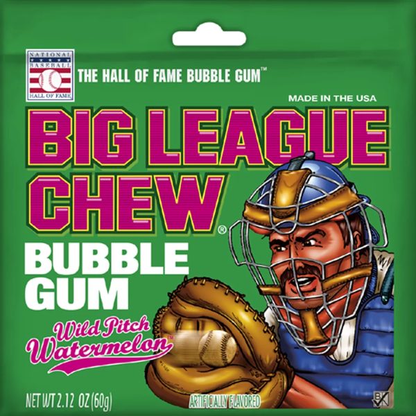 Big League Chew Bubble Gum Watermelon 2.1oz(60g)