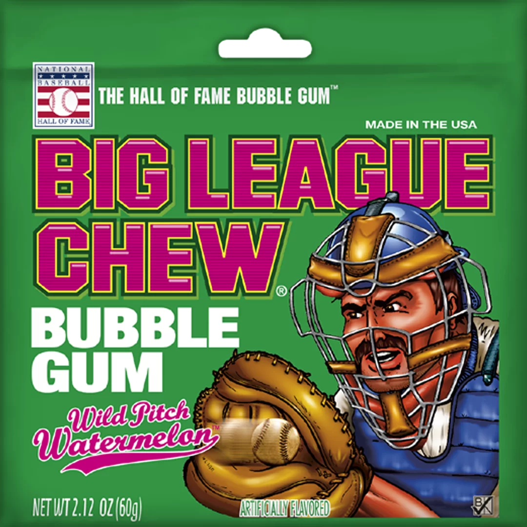 Big League Chew Bubble Gum Watermelon 2.1oz(60g)