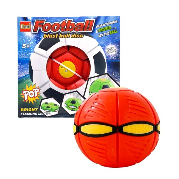Football Blast Ball Disc with Lights - Assorted Colours