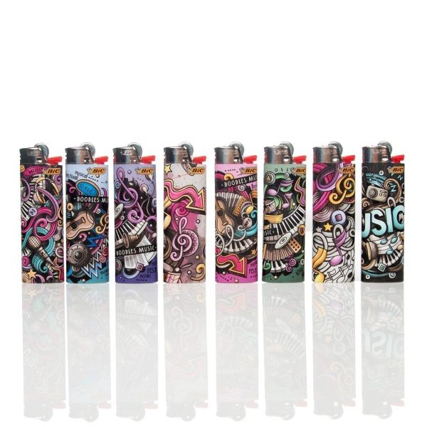 Bic Lighters Print - Doodle Music