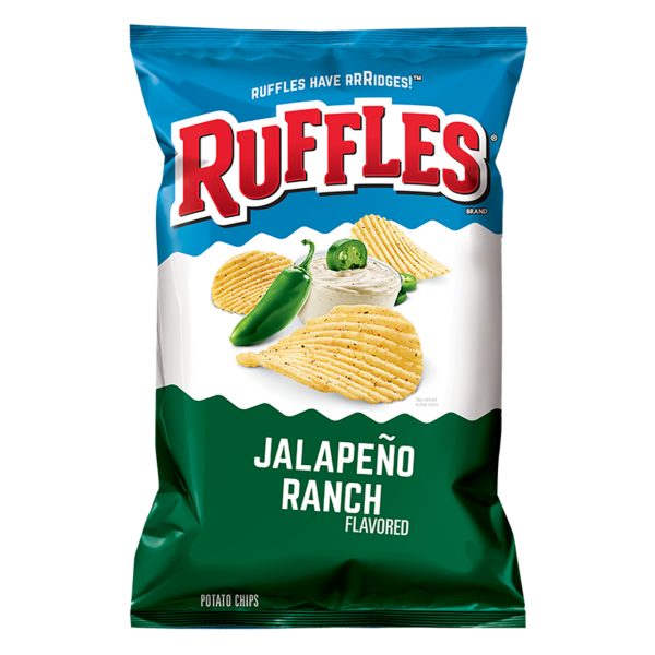 Frito Lay Ruffles Jalapeno Ranch Potato Chips 184g
