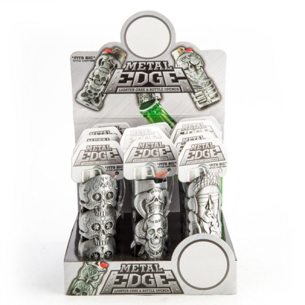 Metal Edge Lighter Case & Bottle Opener