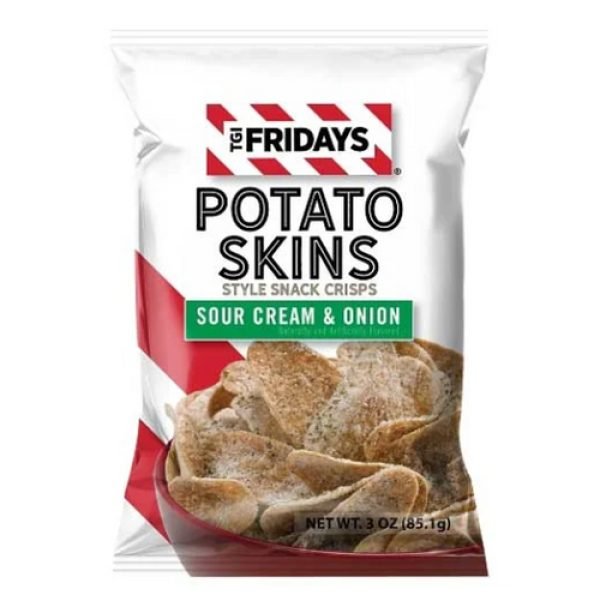 TGI FRIDAYS Potato Skins Sour Cream & Onion Crisps 85g