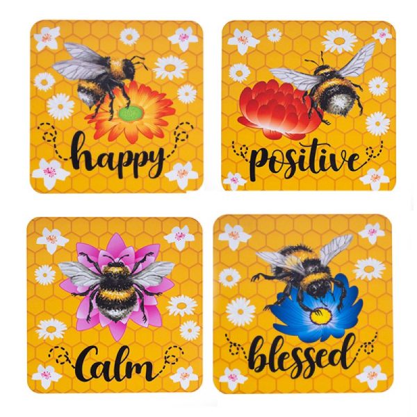 Bee Coasters Set