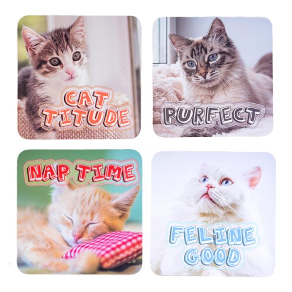 Cat Coasters Set