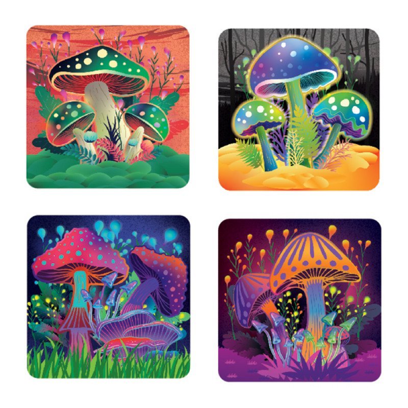 Mushroom Coasters Set - Image 2