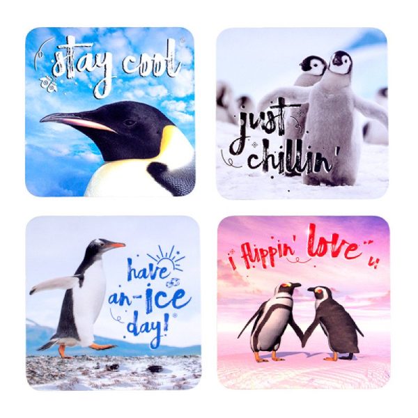 Penguin Coasters Set