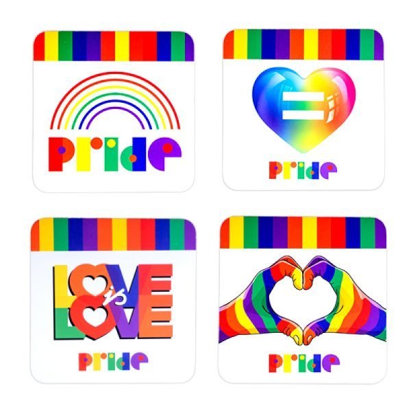 Rainbow Pride Coasters Set