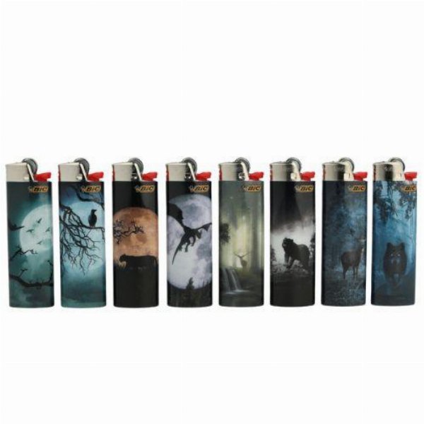 Bic Lighters Print - Dark Forest