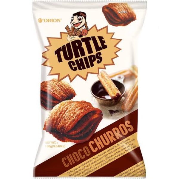 Orion Turtle Choco Churros Chip 80g