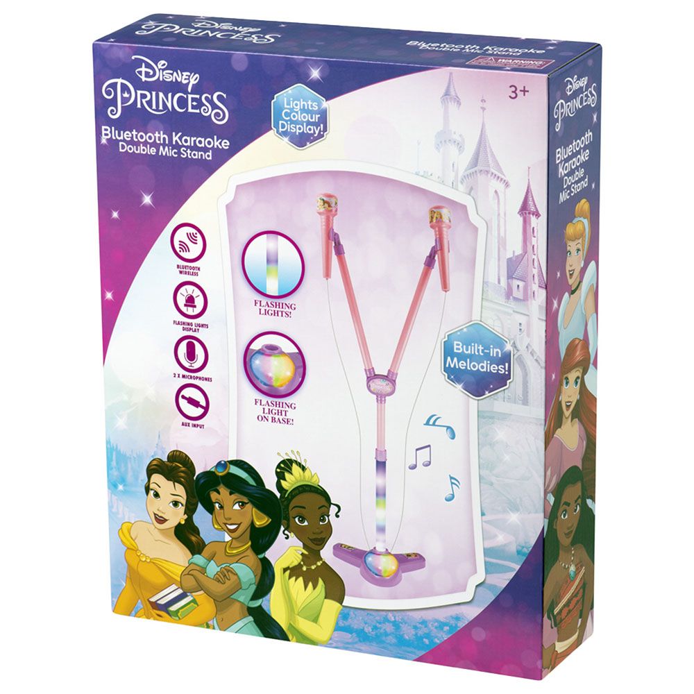 Disney Princess Bluetooth Karaoke Double Mic Stand - Image 2