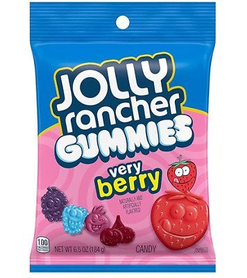 Jolly Rancher Gummies Very Berry Hang Bag 6.5oz(184g)