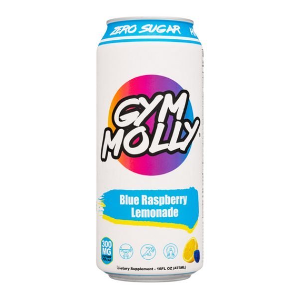 GYM MOLLY Pure Energy Drink 500ml Blue Raspberry Lemonade