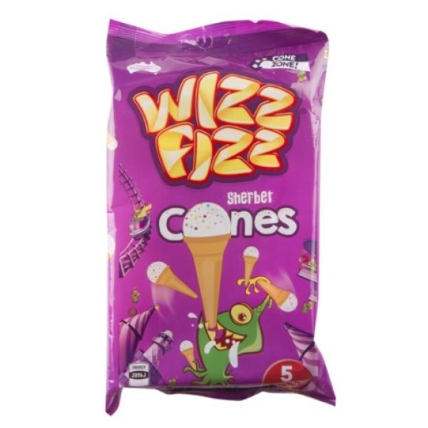 Wizz Fizz Sherbet Cones 5pk 70g