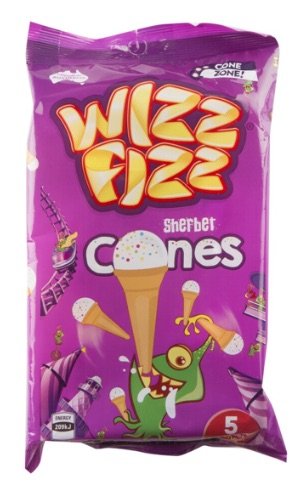 Wizz Fizz Sherbet Cones 5pk 70g