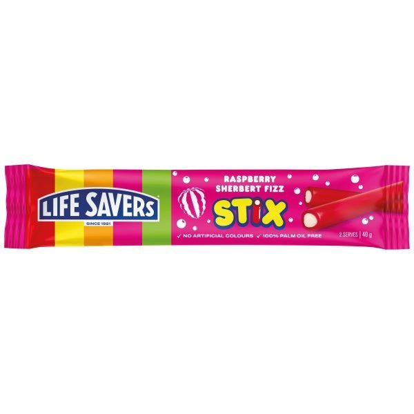 Life Savers Raspberry Sherbert Fizz Stix 40g