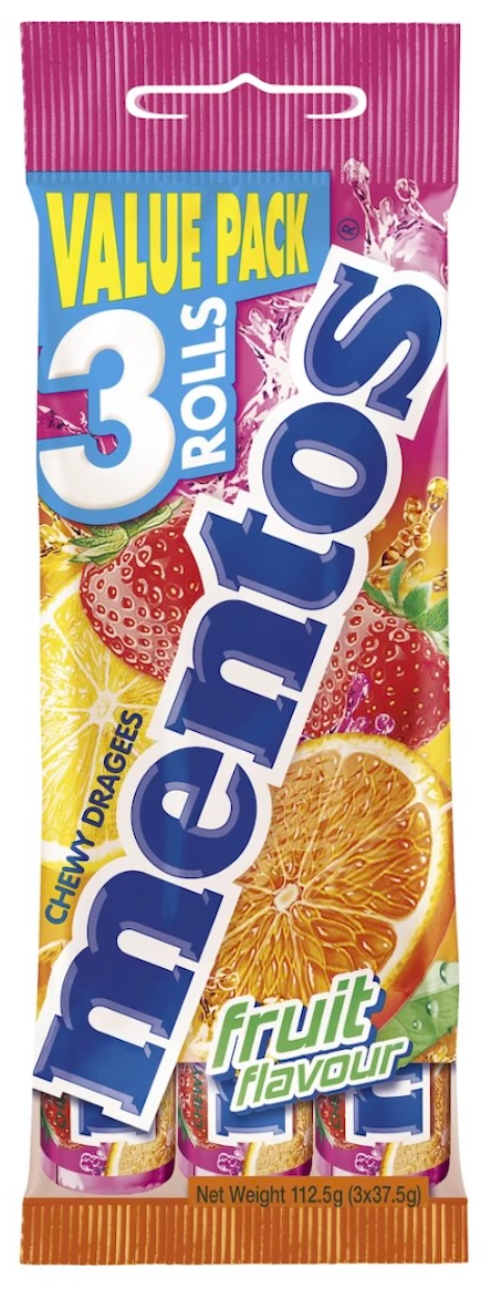 Mentos Multi Fruit 3pk