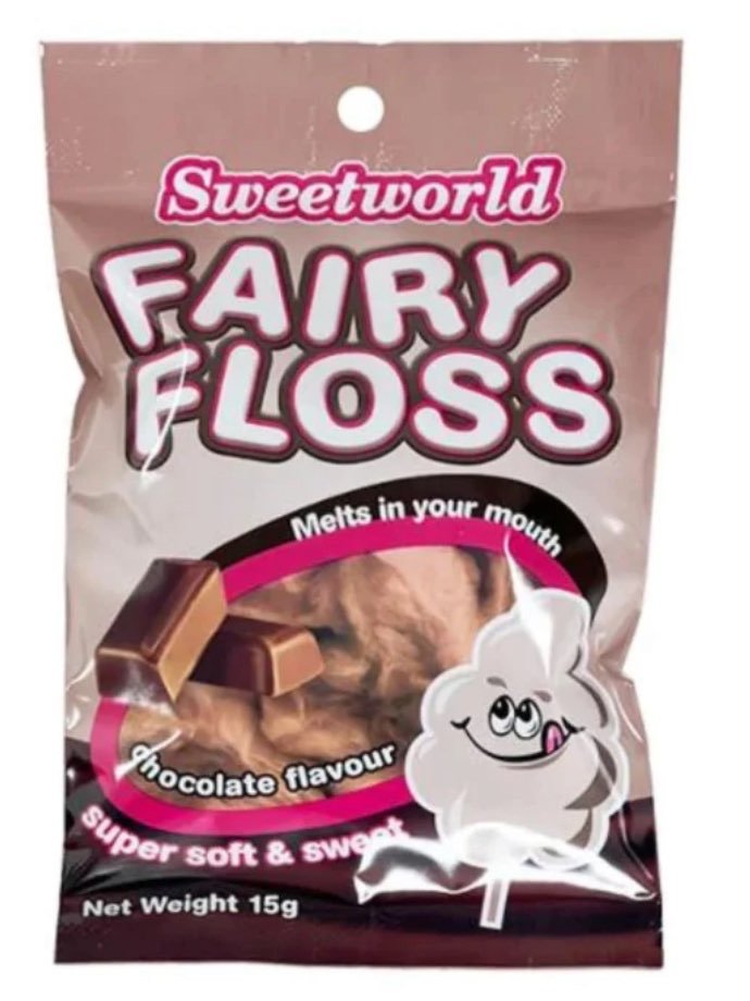 Sweetworld Fairy Floss Chocolate 15g