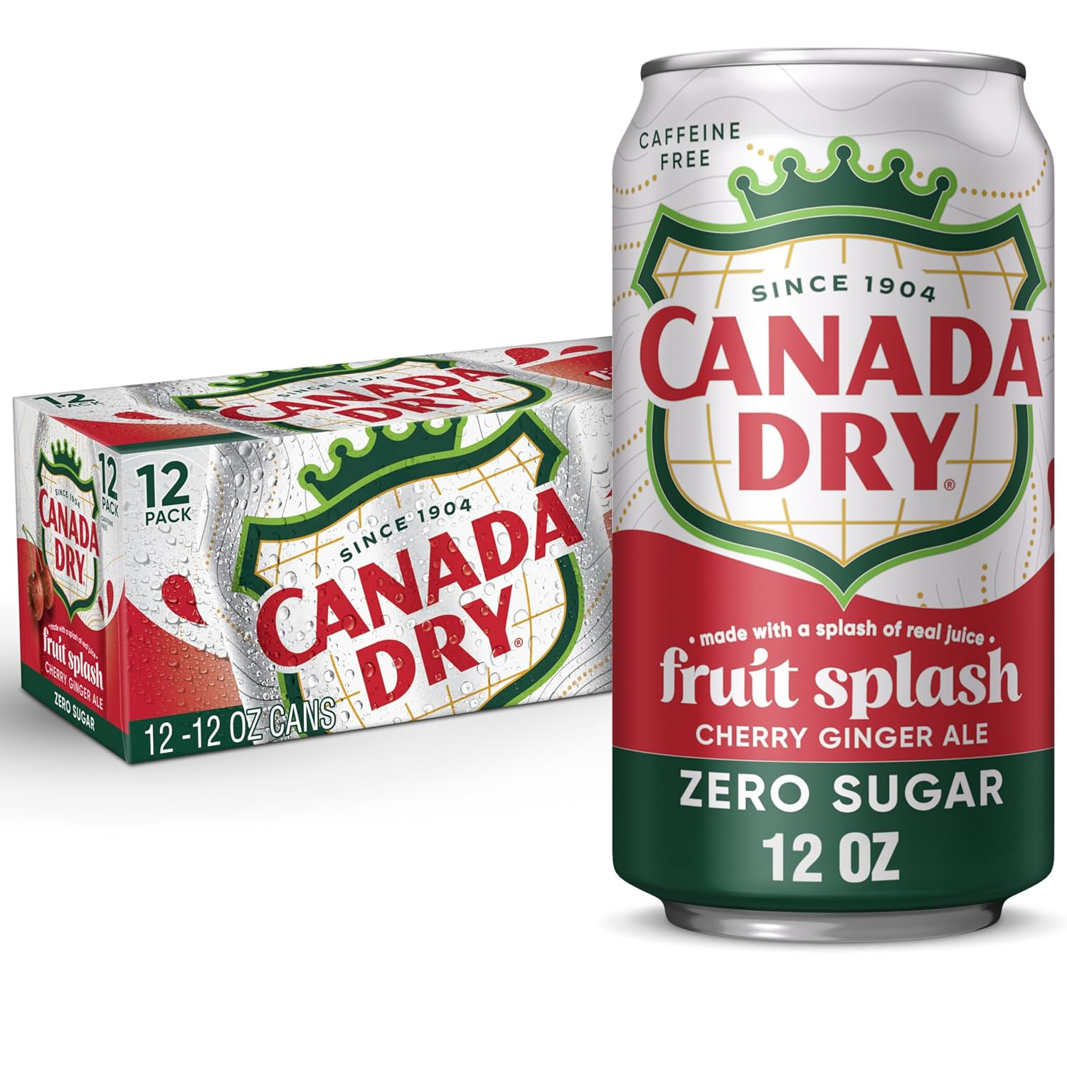 Canada Dry Ginger Ale Fruit Zero Sugar 355ml