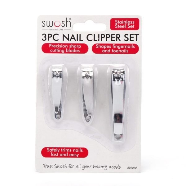 Swosh Nail Clipper Set 3pc (Steel)
