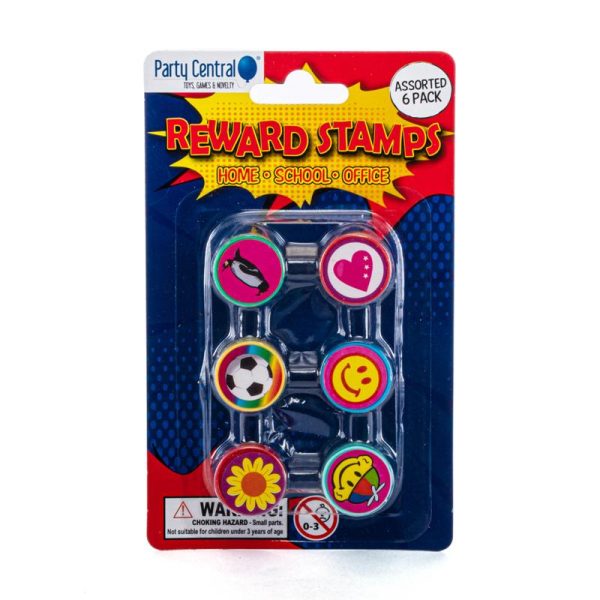 Party Central Stamps Assorted 6pk (286973)