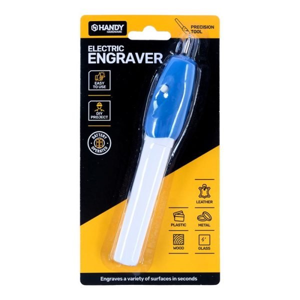Handy Hardware Battery Operated Engraver Pen 17.5cm x 2.9cm (Requires 2 x AA Batteries Not Included)