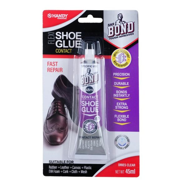 Handy Hardware Glue Contact Adhesive Shoe Glue 45ml (Dries Clear)