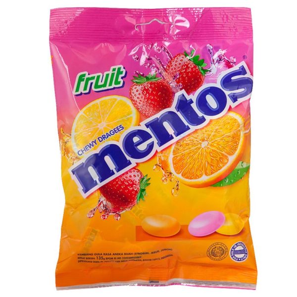 Mentos Fruity Bag 135g