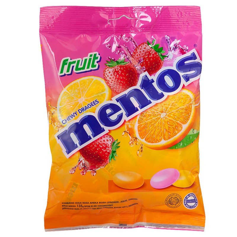 Mentos Fruity Bag 135g
