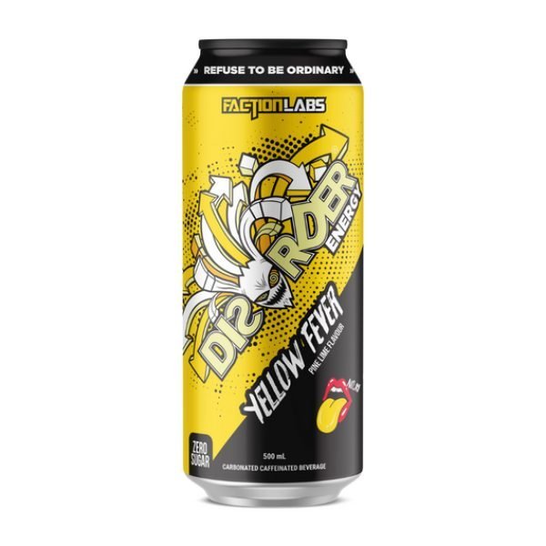 Faction Labs DISORDER Energy RTD 500ml Yellow Fever
