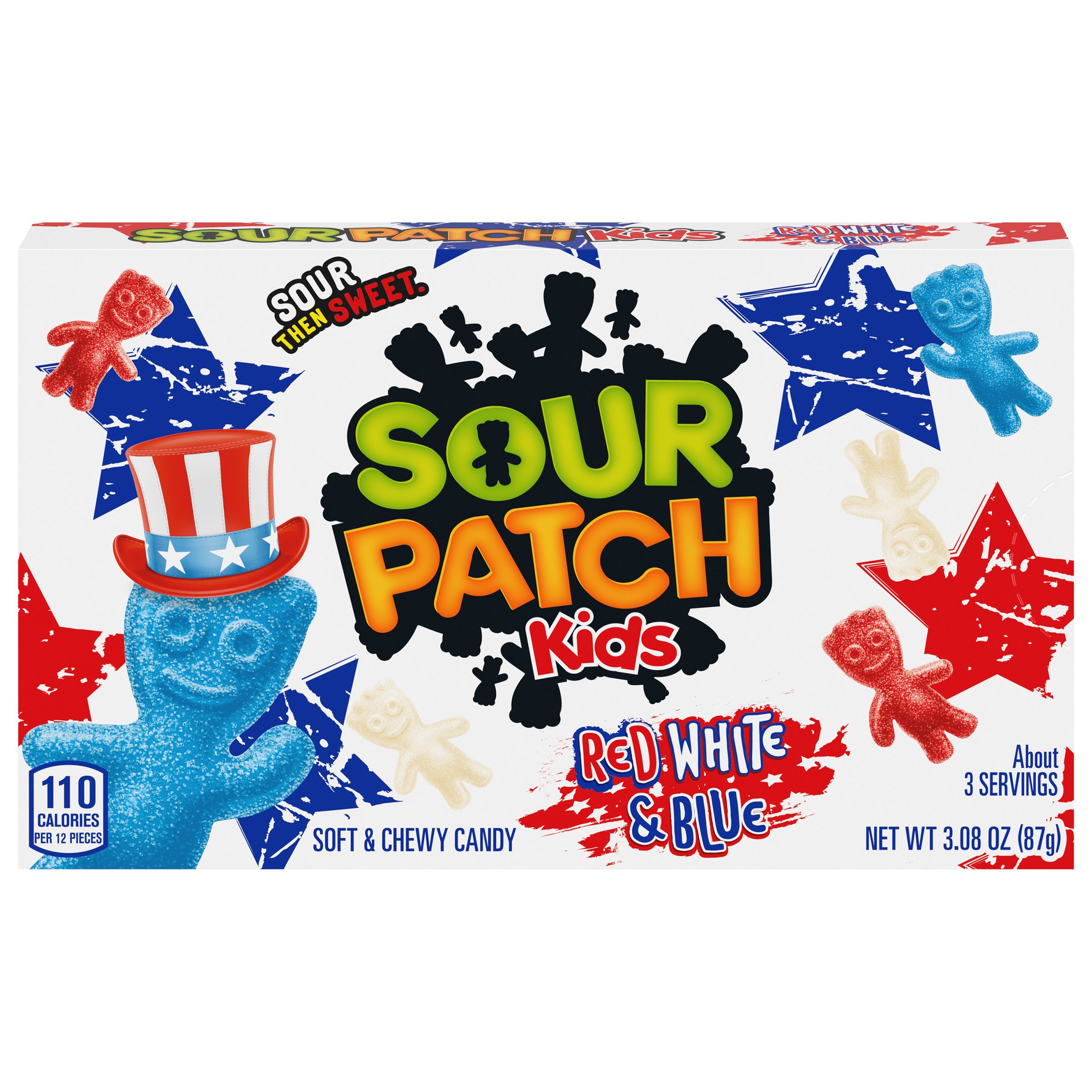 Sour Patch Kids Red, White & Blue Theatre Box 88g (3.1oz)