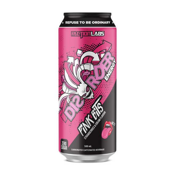Faction Labs DISORDER Energy RTD 500ml Pink Bits