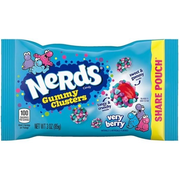 Nerds Gummy Clusters Very Berry Share Pack 85g