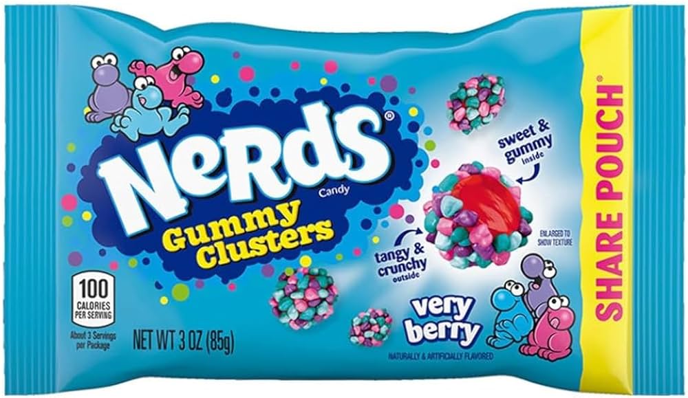 Nerds Gummy Clusters Very Berry Share Pack 85g