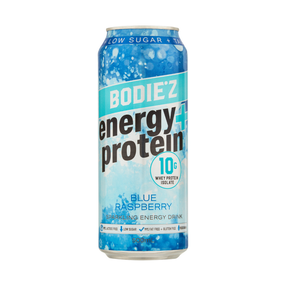 BODIE'Z Energy+Protein 10g 500ml Blue Raspberry