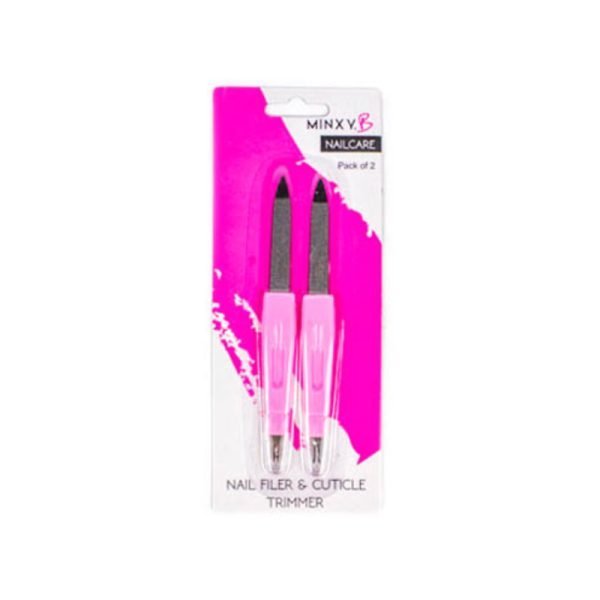 Minxy. B Nailcare Nail Filer & Cuticle Trimmer 2PK