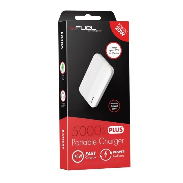 Mini Type-C + USB-A Fast Charging Powerbank 5000mAh - 20W PD & QC