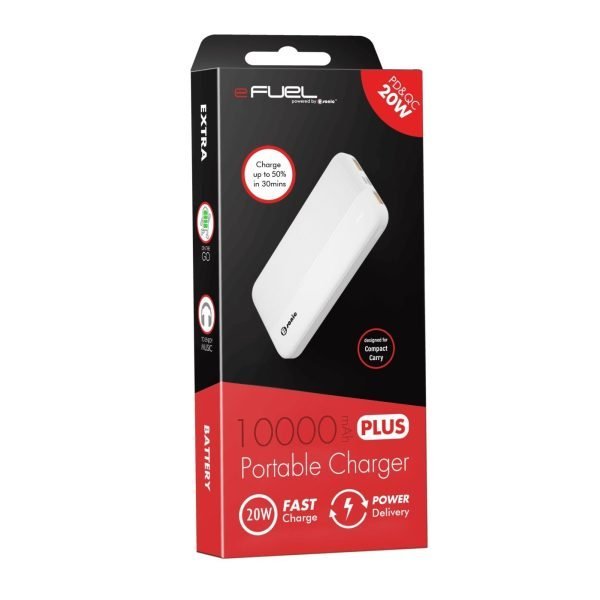 Mini Type-C + USB-A Fast Charging Powerbank 10,000mAh - 20W PD & QC