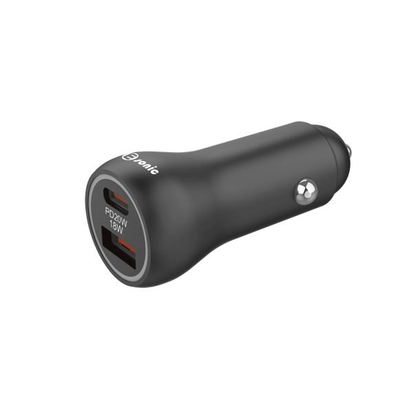 Dual USB 38W Car Charger - USB A + Type C
