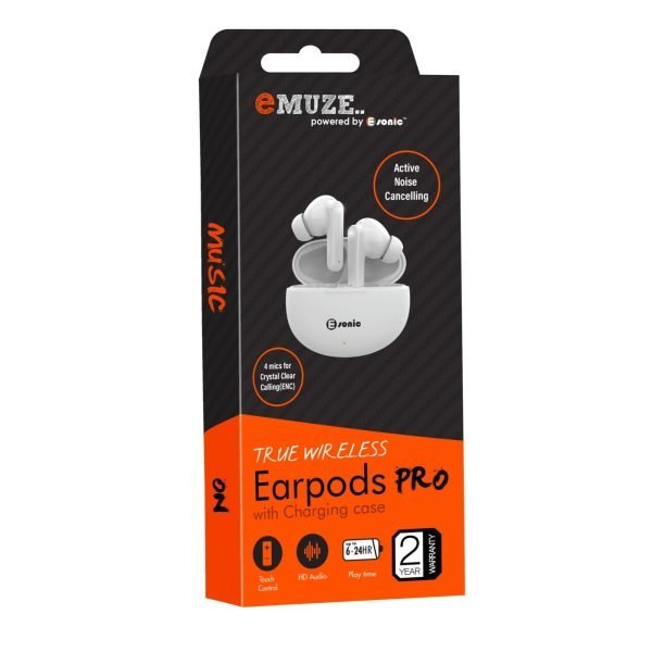 True Wireless Noise Cancelling Earbuds Pro with Charging Case