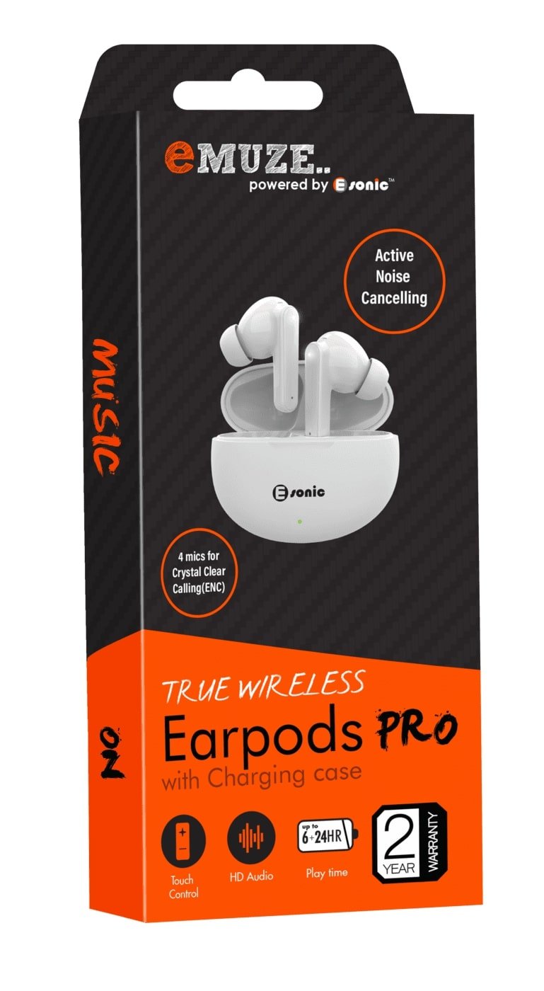 True Wireless Noise Cancelling Earbuds Pro with Charging Case