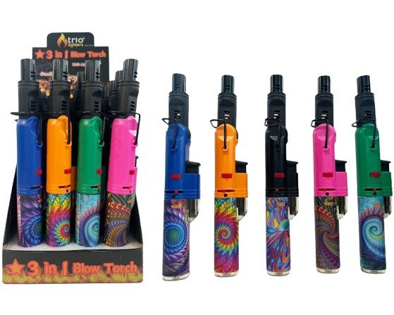 Rotating Head Blowtorch With Built In Stand Psychedelic